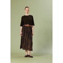 Nisan Triko Bisiklet Yaka T-Shırt