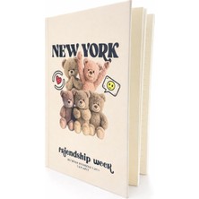 Melnio Desenli Sert Kapak Defter