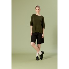 Nisan Triko Bisiklet Yaka T-Shırt