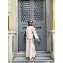 Modaco Fashion Esila Cupra Bluz Etek Takım