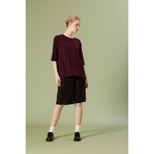 Nisan Triko Bisiklet Yaka T-Shırt