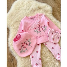 Beren Necix's %100 Pamuk Ahududu Kız Bebek 5’li Hastane Çıkışı