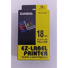 Casio Des Casıo XR-18YW1 Yellow-Black Etiket Makinesi Kartuşu
