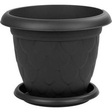 Omnipazar SO-D006 Damla Desen Tabaklı Saksı Takımı 5 Litre No:6