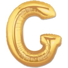 Easera Ticaret G Harf Folyo Balon Altın Renk 40 Inç