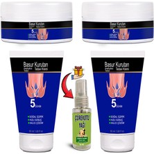 Subutu Basurkurutan Masaj Kremi 2şerli Set E Vitaminli Aslanpençesi Kestane Hellebore Çiçek Esktarları (50 Ml) Tüp&kavanoz  + Çörekotu Yağı