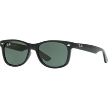 Ray-Ban Junior Unisex Güneş Gözlüğü 0RJ9052S-100/7147 Yeşil Cam ve Siyah Çerçeve ile Modern Tasarım