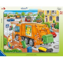 MarkEntegra 35 Parçalı Puzle Çöp Arabası, Yüksek Kaliteli