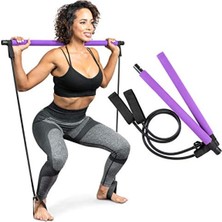 MarkEntegra Pilates Bar Seti - Evde Kullanım Için Direnç Bantları ile Tam Vücut Egzersiz Seti