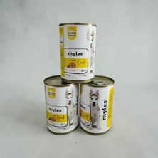 Myles Kuzu Etli 3'lü Köpek Konserve Maması