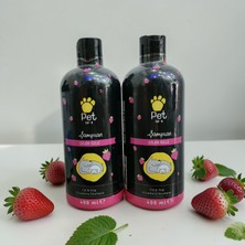 Pet Love 2'li Çilek Kokulu Kedi ve Köpek Şampuanı