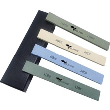 4’lü Bıçak Biley Taşı Seti, 120#, 320#, 600#, 1500# Kademeli, Kuru Tasarım