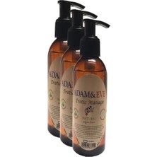 Subutu Adam&eerkeklere Kadınlara Özel Sade Vücut Masaj Yağı Pure Edible Massage Oil 125ML 3 Adet