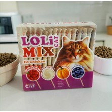 EuroGold 15'li Karışık Tatlarda Lolipop Şeklinde Kedi Ödülü