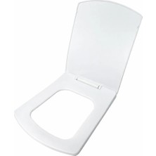 Banio Home - Kare Slim Yavaş Kapanan Termoplast Klozet Kapağı, Soft Close Thermoplastıc