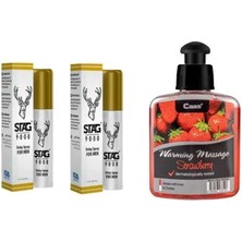 Subutu Süper Çilek Aromalı Kayganlaştırıcı Masaj Yağı Erkeklere Özel Sprey 2 Adet