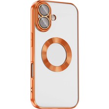 Ceponya iPhone 17 Kılıf Köşeleri Renkli Şeffaf Kamera Korumalı Silikon Luxury Kapak
