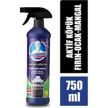 Highgenic Aktif Köpük Fırın Ocak Mangal Temizleyici 750ML