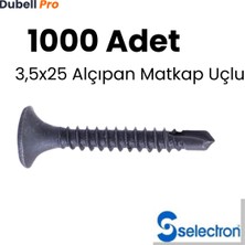 Selectron 3,5X25 Alçıpan Matkap Uçlu Vida (1000 Adet)