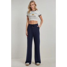 Feville Kadın Geniş Paça Modal Eşofman Altı