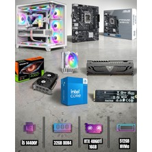 Symoon I5 14400F  Işlemci 32GB Ram  512GB Nmve 4060TI 16GB Ekran Kartlı Gaming Pc