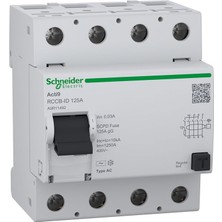 Schneider Schneıder Acti9 Rccb-Id 4p 125A 30MA Ac Rccb