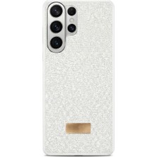 Mopal Samsung S26 Plus Uyumlu Darbeye Karşı Dayanıklı Işıltı Taş Detaylı Melt Silikon Kılıf