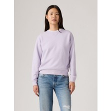 Levi's Kadın Lila Bisiklet Yaka Sweatshirt A8789-0021