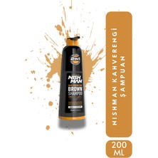 Nishman Saç ve Sakal Kahverengileştirici Şampuan Kolay Kullanım Etkili Sonuç (200 Ml)