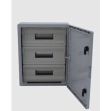 Çetinkaya 50X60X22 Abs Pano 3×22 Opak Kapaklı