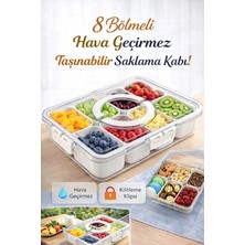 8 Bölmeli Hava Geçirmez Kilitli Taşınabilir Saklama Kabı Seti