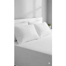 Tekstil Stokları Yastık Koruyucu 50X70 cm 2'li Fermuarlı Yastık Alezi