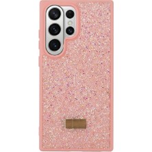 Mopal Samsung S26 Ultra Uyumlu Darbe Dayanıklı Işıltı Taş Detaylı Melt Silikon Kılıf