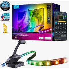 Govee 3S Pro Tv Arkası LED Şerit Ambiyans Aydınlatma, Tv Renk Senkronizasyonu 75-85 Inç Tv'ler ile Uyumludur