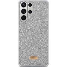 Mopal Samsung S26 Plus Uyumlu Darbeye Karşı Dayanıklı Işıltı Taş Detaylı Melt Silikon Kılıf