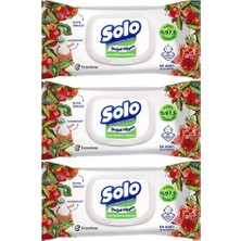 Solo Doğal Hijyen Elma Sirkesi & Karbonat Islak Mendil 3X50