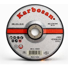 Badem10 Karbosan Taşlama Diski 180X8X22 Metal Taşlama Kesme Diski Profesyonel Spiral Taş Motoru Diski