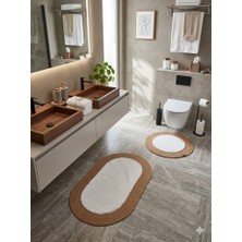 Yünteks Rabbit Soft Hasır Dekoratif Klozet Takımı / Banyo Paspası / Modern / Şık /lüx / Banyo Halısı