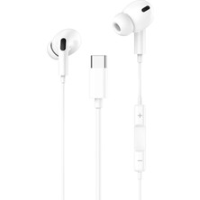 Genax iPhone 17 Pro Max Uyumlu Silikonlu Type-C Kulaklık