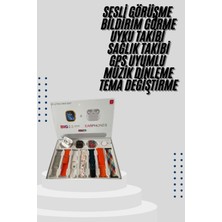 Astraltech 9 Ultra Akıllı Saat 49MM 2inç Ekran 7 Kordonlu ve Bluetooth Kulaklık