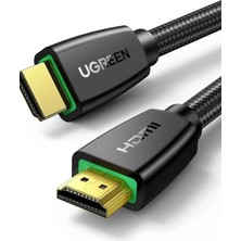 Ugreen 25168 40416 HD118 HDMI Kablo 4K 18GB/S HDMI 2.0 Örgülü Görüntü ve Ses Aktarma Kablosu Örgülü 15METRE