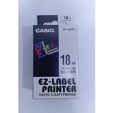 Casio Des Casıo XR-18SR Sılver-Black Etiket Makinesi Kartuşu