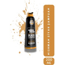 Nishman Saç ve Sakal Siyahlaştırıcı Şampuan Kolay Kullanım Etkili Sonuç (200 Ml)