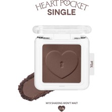 Peripera Kişiselleştirilebilir Mat Tekli Far Perıpera Heart Pocket Single (M19 Shading Wont Wait)