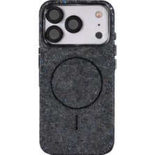 Mopal iPhone 17 Magsafe Uyumlu Lens Koruma Camı Hediyeli Simli Kutup Silikon Kılıf