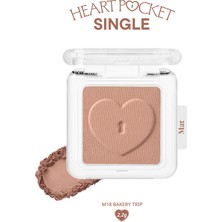 Peripera Kişiselleştirilebilir Mat Tekli Far Perıpera Heart Pocket Single (M18 Bakery Trip)
