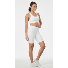 Ypc Tekstil Modal Pamuklu Diz Üstü Kısa Tayt (Yüksek Bel)