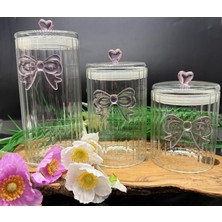 Esbeycam Fiyonklu Üçlü Cam Kavanoz