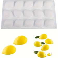 Limon Şekilli Silikon Epoksi Kek Kalıbı, 3D Dekor ve Tatlı Yapımı