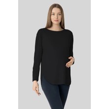 Penye Mood Yumuşak Dokulu Tencel Hamile Tişört